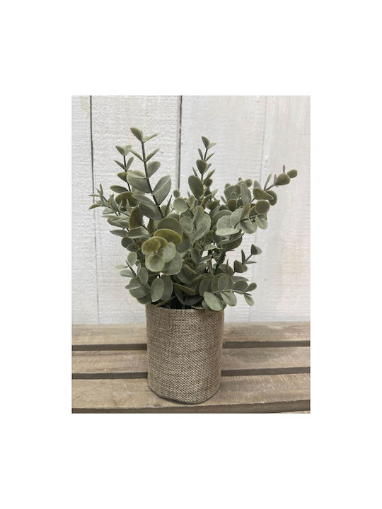 Ankor Artificial Plant in Small Pot Eucalyptus Green 1pcs