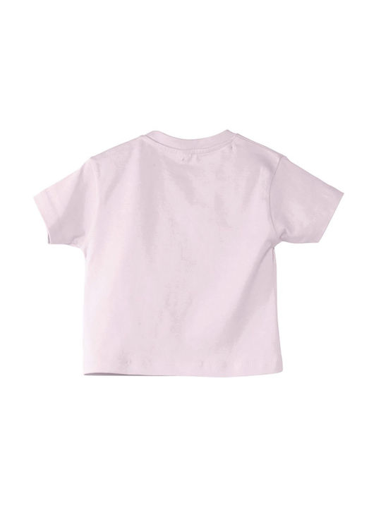 Παιδικό T-shirt Κοντομάνικο Baby pink Candy Cane, Christmas Heart