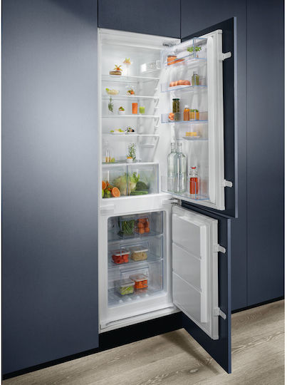 Electrolux Combină frigorifică încorporată 257lt NoFrost Î177.2xL54.6xA54.9cm. Alb ENT6NE18S