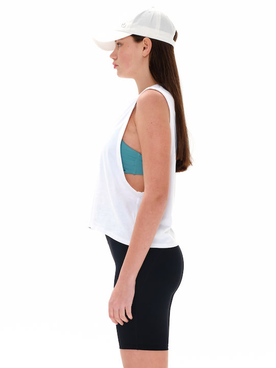 Women's Blouse Cotton Sleeveless White