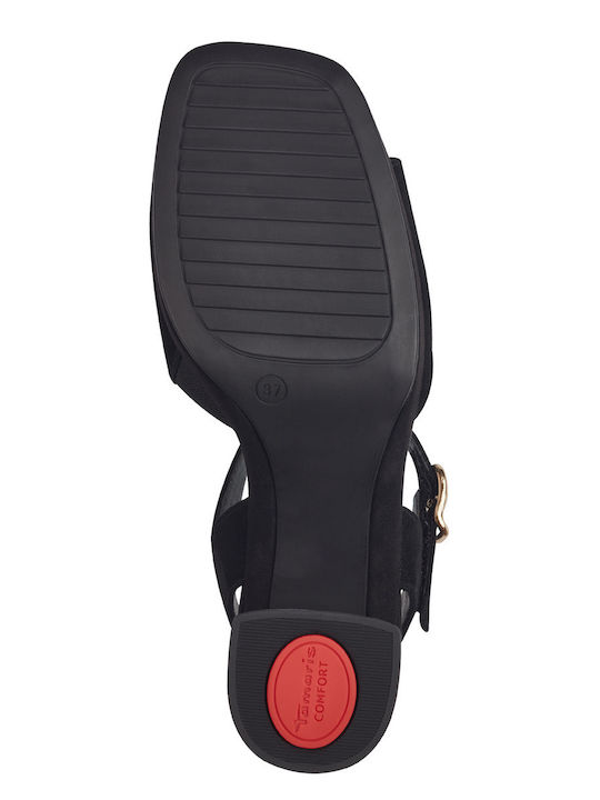 Tamaris Comfort Πέδιλα 8-88309-42 019 Black Suede