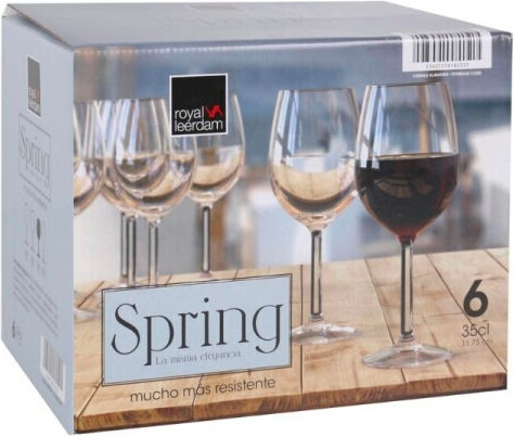 Soler Hispania Set of Glasses for White Wine made of Glass Stemmed 350ml 6pcs