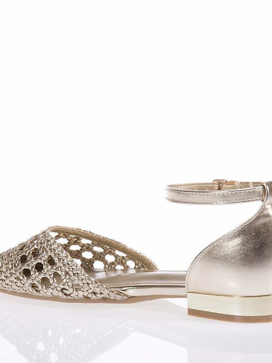 Xti Ballerinas with Strap Gold