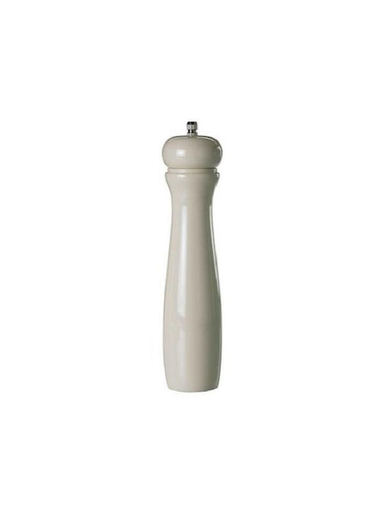 Leone Set Manual Râșnițe Condimente din Lemn în Culoare Alb 25cm 1buc