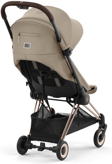 Cybex Coya Καρότσι Μωρού Kατάλληλο για Nεογέννητο Rosegold Cozy Beige 6.6kg