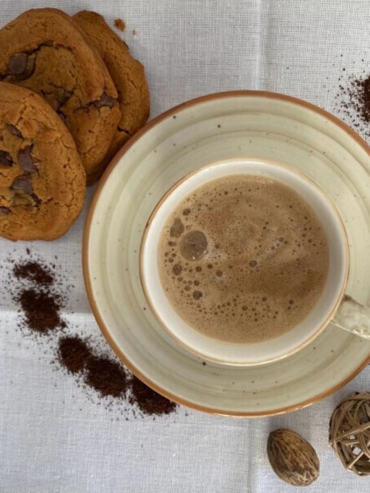 Bonna Tasse Cappuccino aus Porzellan Braun 90ml