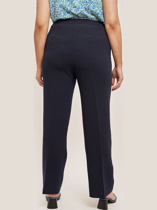 Krepp-Hose mit Jacke - Blau