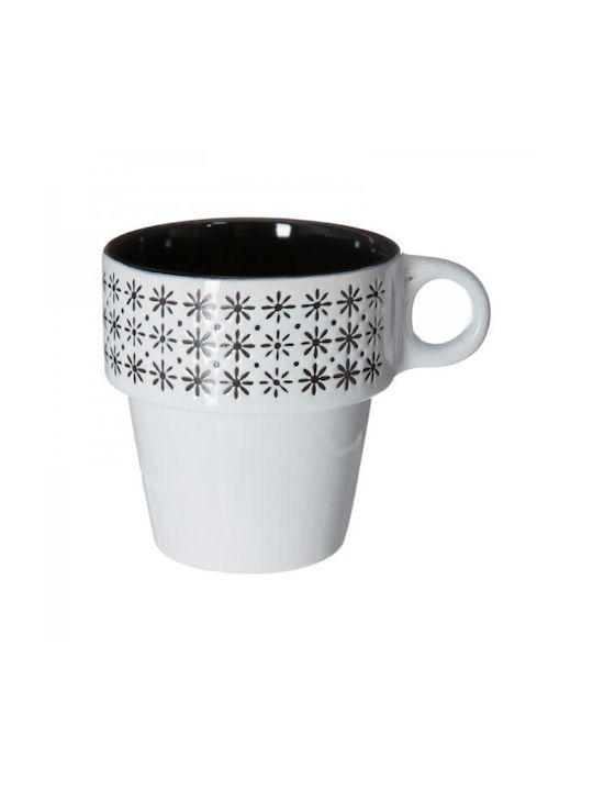 Secret de Gourmet Set Tassen Kaffee Keramik Weiß 260ml 6Stück