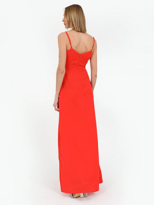 Doca Maxi Dress Wrap Red