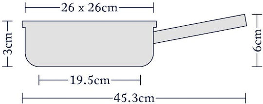 Horwood Grătar din Aluminiu cu Strat Antiaderent 26cm