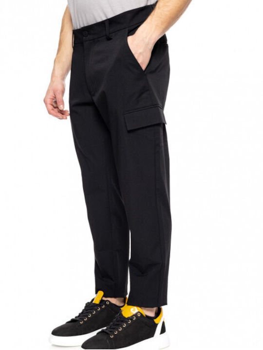 Biston Men's Straight Cargo Trousers Black 51-241-014