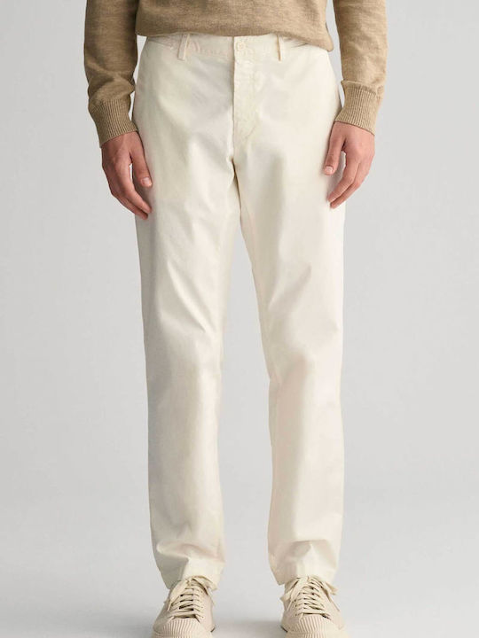 Gant Herren Chino-Hose Slim Fit (34l) - 1505273 Creme