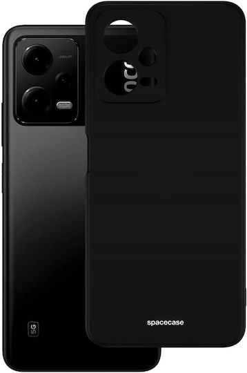 Spacecase Silicone Задна корица Силикон Черен (Redmi Note 12 5G)