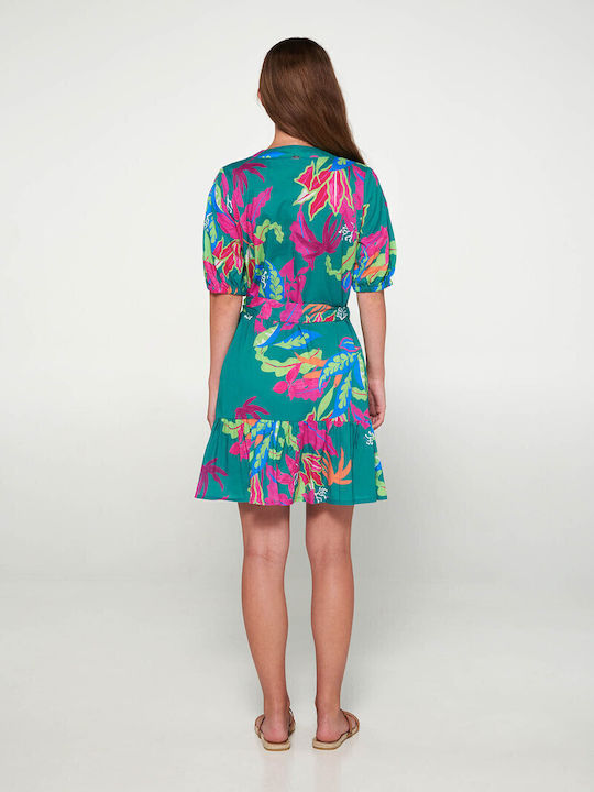 Vamp - Rochie cu mâneci scurte - Green Bay