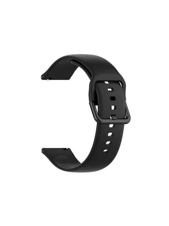 Curea Edman compatibilă cu Samsung Galaxy Watch Active 1/2/3, 20mm, S, negru