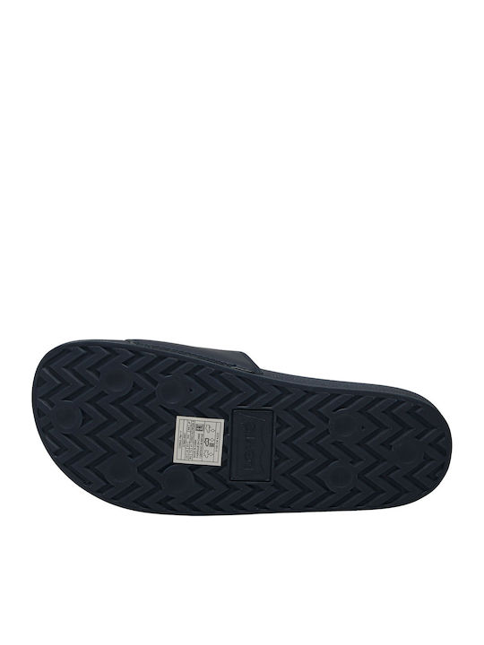 Levi's Ανδρικές Σαγιονάρες Μπλε Καουτσούκ - 235642-006