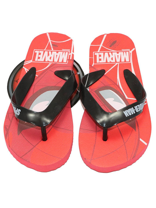 Marvel Kinder Flip Flops Spider-Man Rot