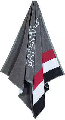 Greenwich Polo Club Beach Towel Cotton Gray 180x90cm.