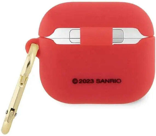 Hello Kitty Θήκη Σιλικόνης σε Κόκκινο χρώμα για Apple AirPods 3