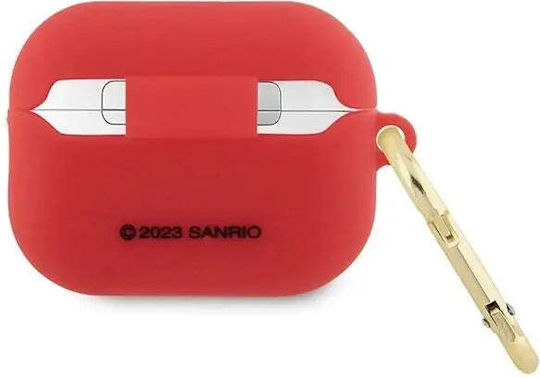 Hello Kitty Case Silicone in Red color for Apple AirPods Pro
