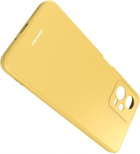 Spacecase Silicone Umschlag Rückseite Silikon Gelb (Redmi Note 12 5G)