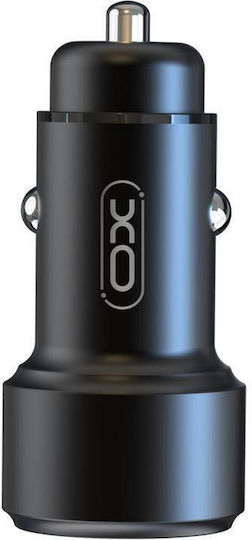 XO Cc42 Auto-Ladegerät 20W 3A mit einem Anschluss: 1xUSB Schwarz Farbe