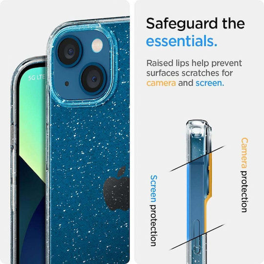 Spigen Liquid Crystal Back Cover Σιλικόνης Ροζ (iPhone 13)