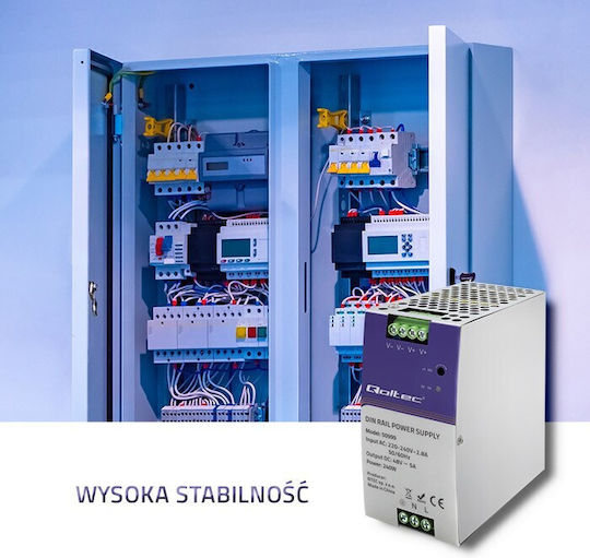 Qoltec Тръбнохранителен блок с изход 48V и мощност 240W 5Спецификация