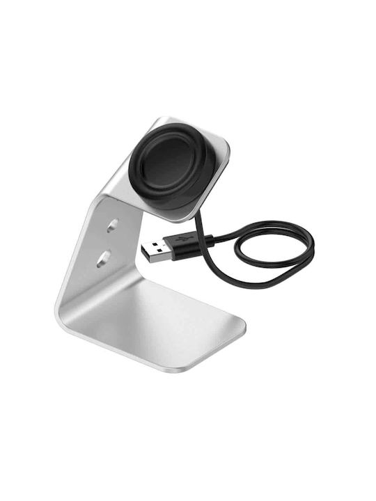Edman Ladegerät für Samsung Galaxy Watch Active 1/2/3, Galaxy Watch 3/4/5 Gray
