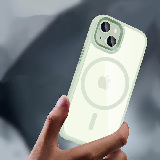 Tech-Protect Magmat Back Cover Silicon / Plastic 2mm Verde (iPhone 15)