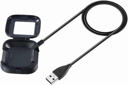 Edman Ladegerät für Fitbit Versa Schwarzς