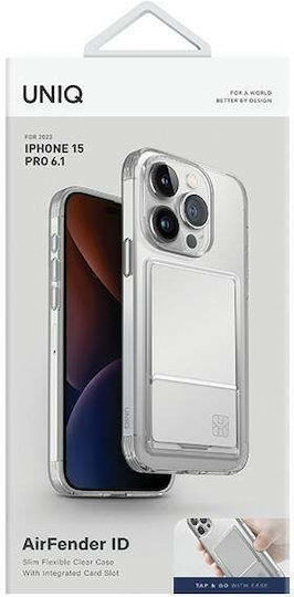 Uniq Air Fender Back Cover Silicone / Plastic Transparent (iPhone 15 Pro)