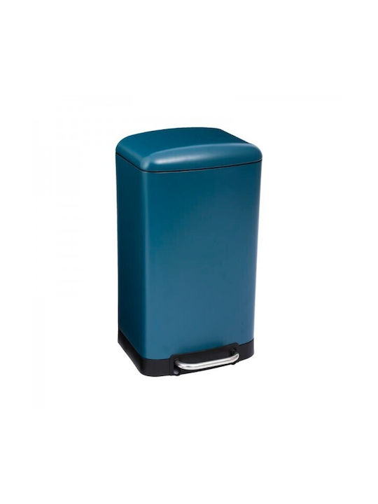 5Five Coș de Gunoi Metal cu Pedală Albastru 30lt 1buc