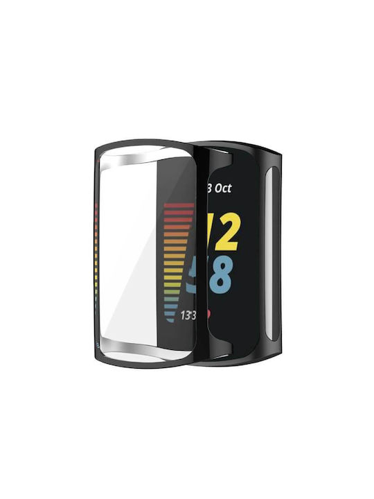 Edman Carcasă de Silicon în culoarea Negru pentru Fitbit Charge 5