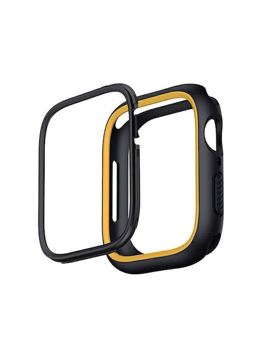 Uniq Silicone Case Midnight-Mustard for Apple Watch Series 4/5/6/7/8/SE, 40/41mm