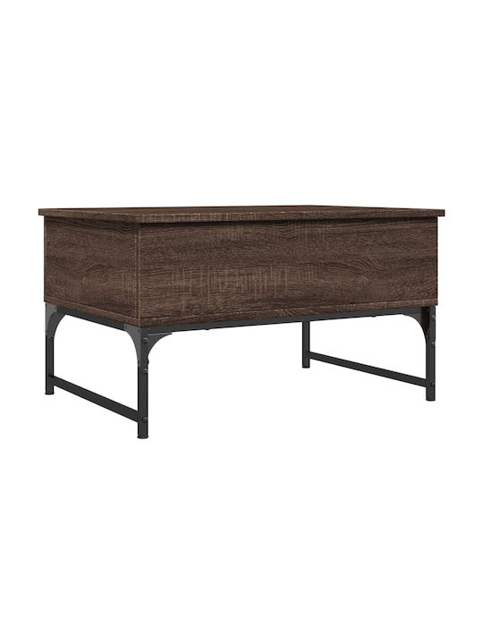 Rectangular Coffee Table Wooden with Butler Brown Oak L70xW50xH40cm.