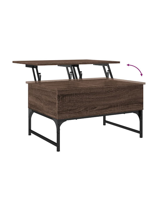Rectangular Coffee Table Wooden with Butler Brown Oak L70xW50xH40cm.