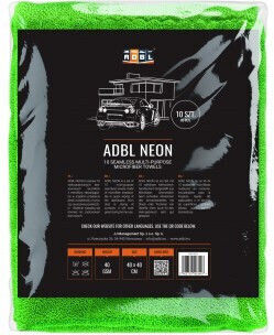 ADBL Lavetă Microfibră Uscare pentru Tapițerie - piele Auto 250gsm Verde 40x40cm