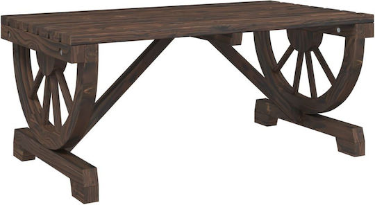 Masa Din Lemn Pentru Camera De Zi Pentru Spații Exterioare Mici Maro 90x50x40cm