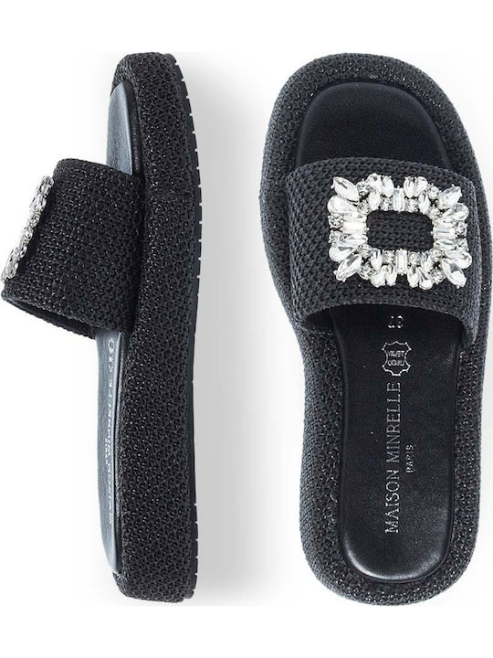 Γυναικεία Σανδάλια Flatforms Μαύρα