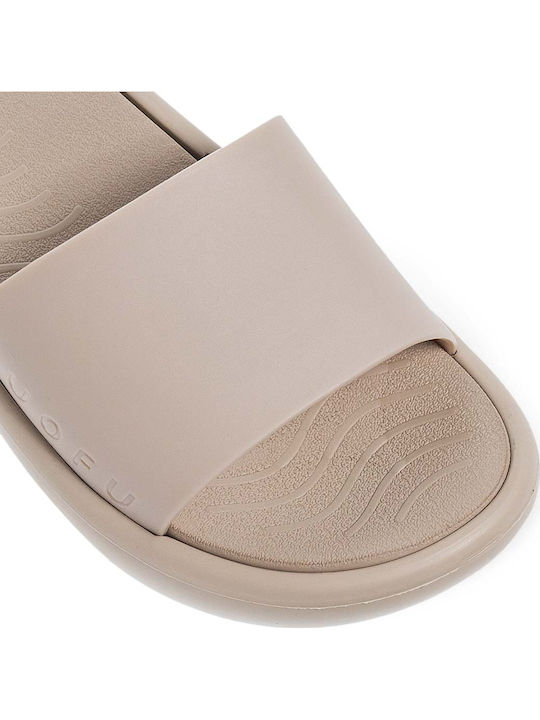 Women's Slides Beige