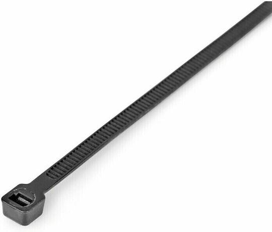 Kabelbinder Plastik 300mmx4.8mm in Schwarz Farbe (100Stück)
