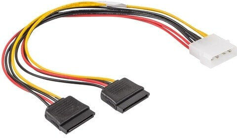 Lanberg 4-Pin Molex / 15-Pin Sata - 4-Pin Molex / 2x 15-Pin Sata / 15-Pin Sata Cable 4m Πολύχρωμο