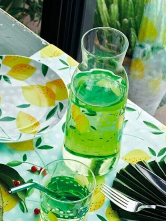 Tognana Sticlă Carafă de Servire cu Dop și Pahare Transparentă 1200ml 1buc