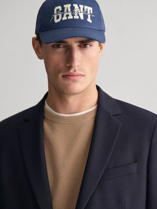 Gant Ανδρικό Σακάκι Slim Fit - 7706260 Μπλε Σκούρο
