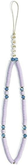 Guess Heishi Beads Neck Strap for Mobile Phones Purple