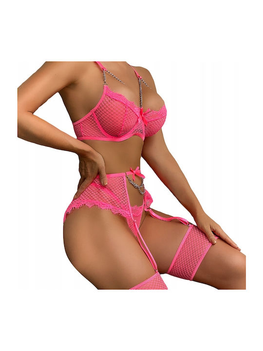 Beautiful Women's Lingerie Bras String Banded Brands Pink M