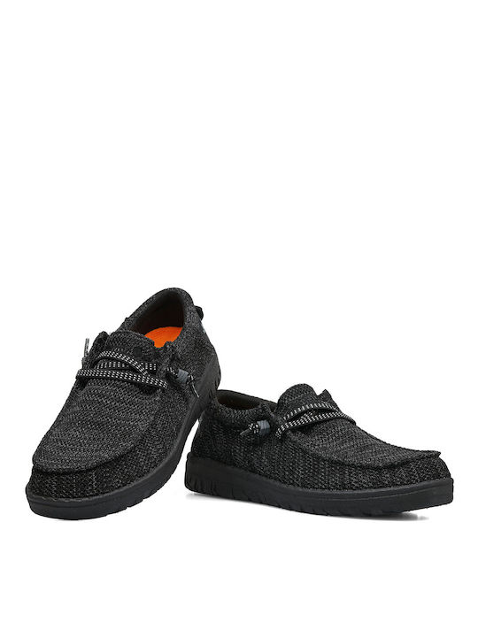 Sneakers bărbați Jeep-Samoa Wallabee-Casual-Ultra Ușori-Anatomici-Ultra Moi/Confort-Spumă cu memorie-Fibră Neagră