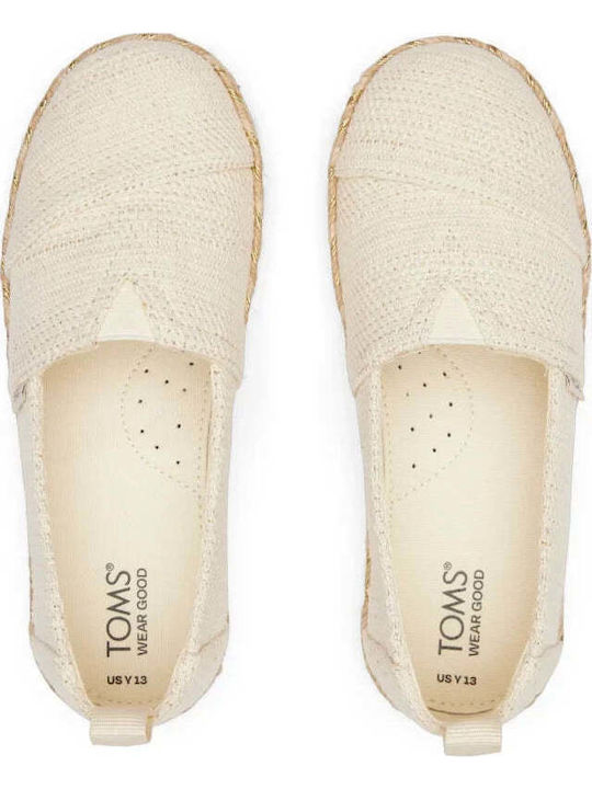 Espadrile pentru Copii Slip-on Bej Alpargata
