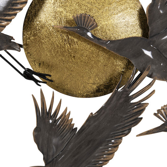 HomeMarkt Grey Metal Wall Decor 90x90cm